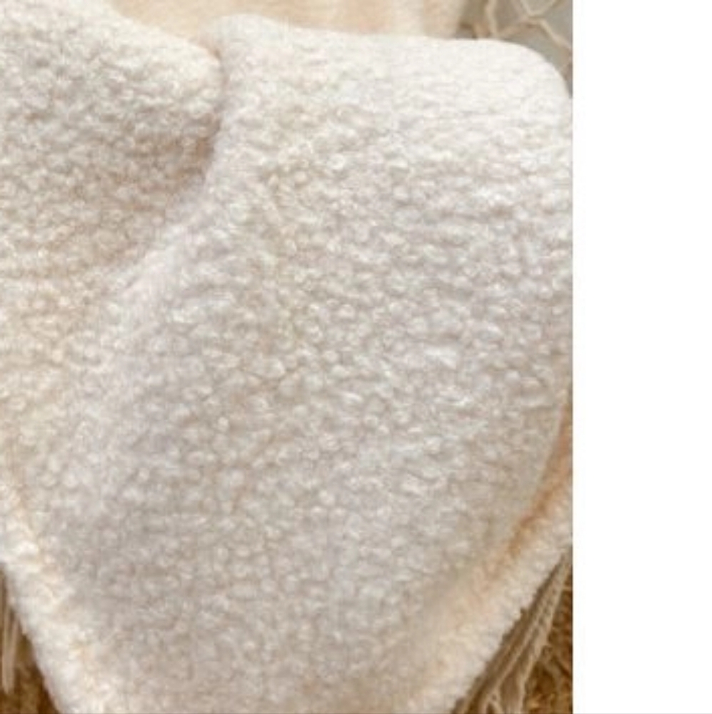 Cream Sherpa Blanket - Brand New